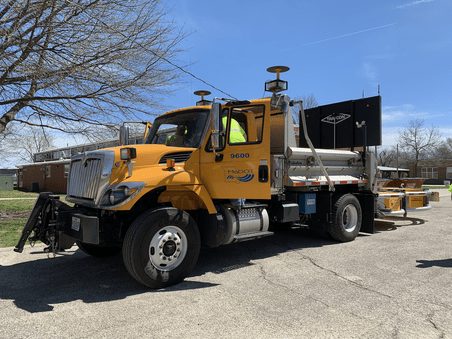 A maintenance truck equipped for autonomous truck mounted attenuator field testing